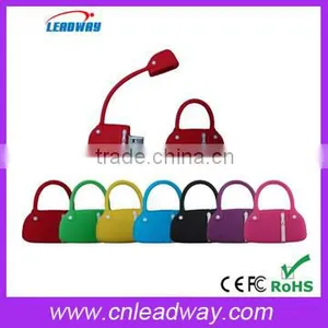 Fashion Lady's Handbag Shape Rubber Usb 16gb Flash Drive Suitcase Flash Memory Ladies Bag Pendrive thumbnail-1