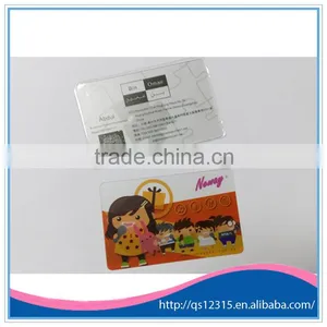 4 Color Offset Printing Customized Printed Transparent Plastic Pvc Business Card thumbnail-1