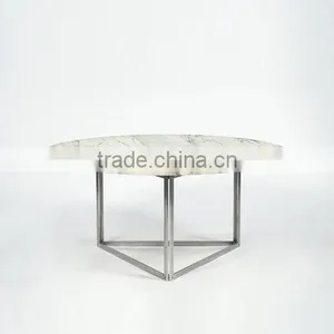 Stone/Marble Table Top With Metal Frame thumbnail-3