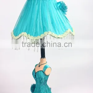 Wholesale Blue Table Lamp Home Decor Reading Lighting Table Lamp Resin Crafts thumbnail-2