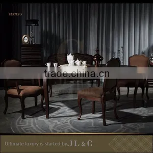 Luxury Dinning Room Banquet Wooden Table AT05 - JL&C Luxury Home Furniture thumbnail-1