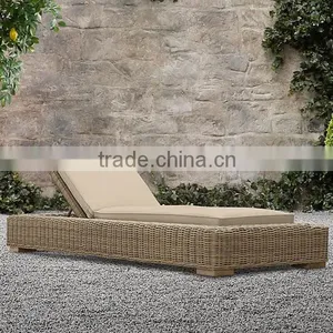 Hot Design Poly Rattan Sunbed 1.2mm Thickness Alu Frame With Power Coated thumbnail-4