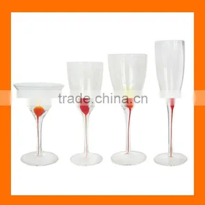 Hand Made Drinking Glass Wine Glass With Decoration thumbnail-1