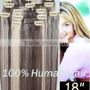 Mixed Color Brazilian Remy Hair 120g Clip In Hair Extensions For Black Women Remy Hair Extensions No Sheding thumbnail-1