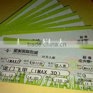 Professional Design Thermal Film Ticket Custom Printed thumbnail-3