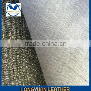 Shiny Artificial Leather Woven Back Glitter pu Leather for Shoes thumbnail-2
