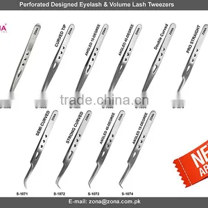 Perforated Volume Lash Tweezers / Get Best Volume Lash Tweezers Under Your Private Labels From ZONA-PAKISTAN thumbnail-1