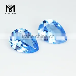Hot Sale Synthetic Pear Machine Cut Artificial Spinel Gemstone thumbnail-2