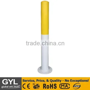 White and Yellow Plastic Coated Fence Post/recycled Sign Post thumbnail-1