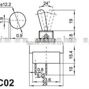 20A Carling Toggle Switches With LED Light,mini Toggle Switch 3A 250VAC thumbnail-2