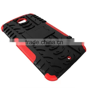 Muti-color Combo Hyun Pattern TPU PC With Kickstand Case for Google Nexus 6 thumbnail-4