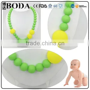Baby Teether Necklace Baby Can Chew Silicone Necklace thumbnail-3