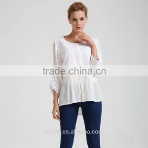 Women Crochet Front Opened Buttoned Shirt thumbnail-1