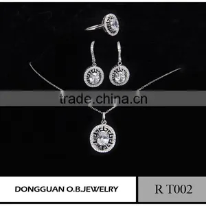 New Arrival Fashion Costume Jewelry Set New Designs Zircon Jewelry thumbnail-3