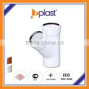 PVC Pipe Fitting 45 Degree Single Fork thumbnail-1