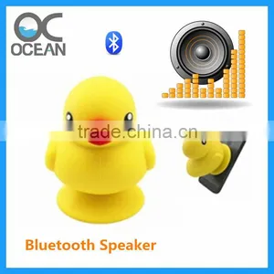 2015 New Arrival Unique Design Yellow Duck Shaped Patented Mini Bluetooth Speaker thumbnail-2