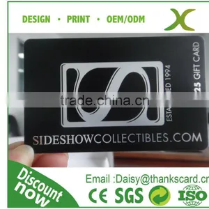 Free Design~~!! Best Material PVC Transparent Gift Card/ Plastic Clear Card/ Clear Matte Transparent Card thumbnail-1