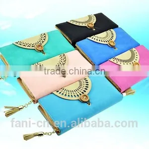 2015 New Arrival Multi Card Holder Fancy PU Leather Wallet With Custom Design for Women thumbnail-3