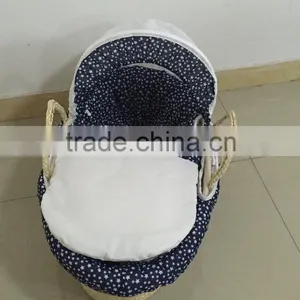 White Dot 100% Cotton Wicker Basket Cover thumbnail-1