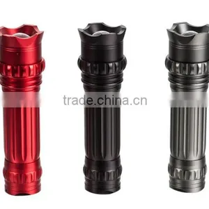 240 Lumens Aluminum Material Led Flashlight Zoom Focus Noiseless Design Hunting Torch Light Led Torch Flashlight thumbnail-2