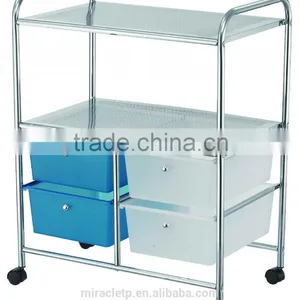 9 PP Plastic White Storage Drawers Cart Organizer thumbnail-2