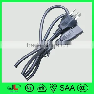 Italy Standard Approval Power Supply Cable/italy Male to Female Plug/Italy 3 Pin Power Plug Extension Cord thumbnail-1