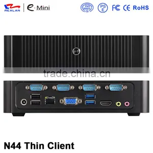CE ROHS Certificate N44-J1900T1 Barebone Wholesaler Mini Fanless Desktop PC Thin Client thumbnail-1