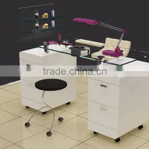 CE Certification Manicure Salon Table Nail Bar Furniture With Your Logo thumbnail-2