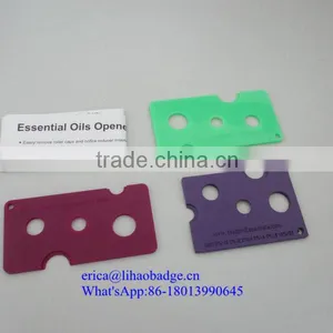 2016 Free Sample Low Price Metal Personalized Essential Oil Bottle Opener With Logo Made In China thumbnail-2