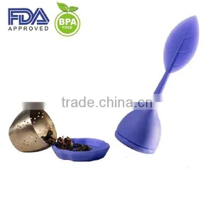 Colorful Infusion Tea Bag/leaf Shaped Silicone Tea Infuser/tea Infuser Silicone thumbnail-3