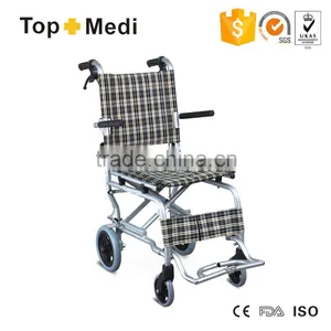 Rehabilitation Therapy Supplies Topmedi Mini Easy-carry Wheelchair thumbnail-1