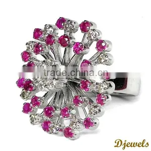 White Gold Diamond Rings 14K Diamond Gold Jewelry thumbnail-4