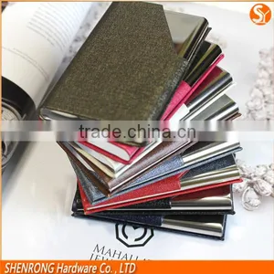 Credit Card Protector Leather Card Holder Blocking RFID Function thumbnail-6
