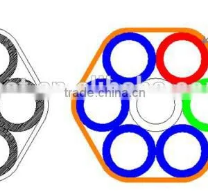 HDPE Tube Bundle DB Series: 7-ways 14/10mm With PE Sheath 1.2mm thumbnail-1