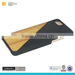 Wood Bamboo Combination Phone Case Leather Case for Iphone 7 thumbnail-5