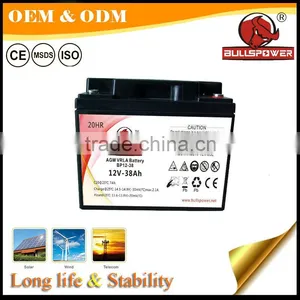 Factory Price China Best Deep Cycle Agm VRLA 12v38ah Solar Battery thumbnail-1