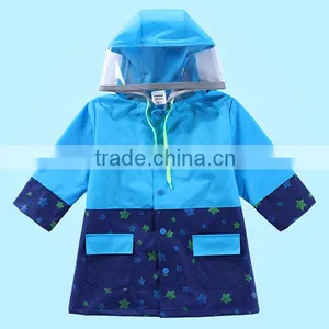 High Quality Environmental Kids EVA Plastic Raincoats thumbnail-2