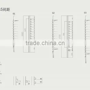 Walll Mounted Sunglasses Display Bars;locking Eyeglasses Display Poles;spectacle Display Rods thumbnail-4
