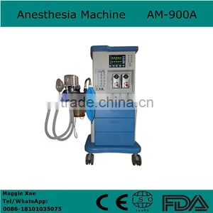 CE ISO Marked 10.4 Inch Color TFT Screen Trolley Anesthesia Machine Apparatus With Evaporator Oxygen, Nitrous Oxide Option 900A thumbnail-1