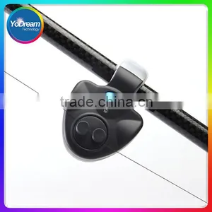 Black Universal Fishing Alarm Electronic Fish Bite Alarm Finder Sound Alert LED Light Clip On Fishing Rod thumbnail-1