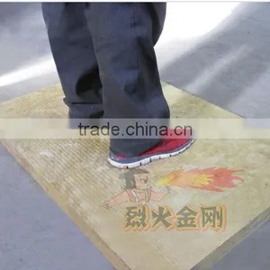Yellow Color Thermal Insulation Rockwool Soundproofing With Single Aluminum Foil thumbnail-2