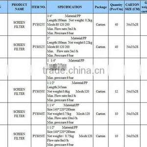 Farm Irrigation PP Material Anti-UV Screen Filter thumbnail-6
