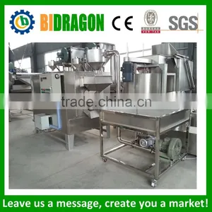LPG Heating Oily Seeds Cocoa Beans Rotary Roaster Machine thumbnail-2