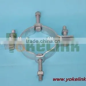 Secondary Rack Pole Mounting Bands Galvanized Steel Pole Band for Pole Line Hardaware thumbnail-3