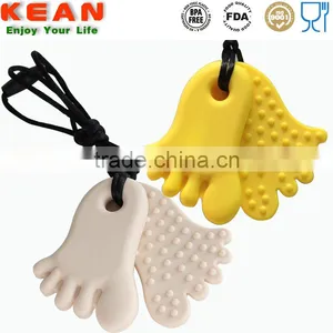 Customize Color is Accepted 15 Colors for Option Teething Pendant Necklace FDA, LFGB,SGS&NSF thumbnail-2