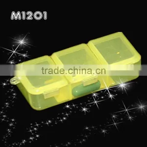 Mini 3 Spaces Plastic Medicine Box thumbnail-1