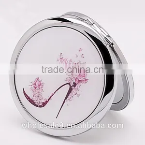 Metal Folding Crystal Cosmetic Mirror thumbnail-4