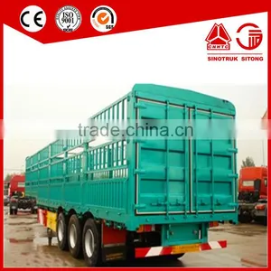 Rail Fence Trailer for Sale / Stake Side Wall Semi Trailer thumbnail-1