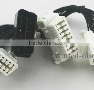 J1962M to 3-J1962F, Splitter OBD2 Cable 1 to 3, 1ft thumbnail-1