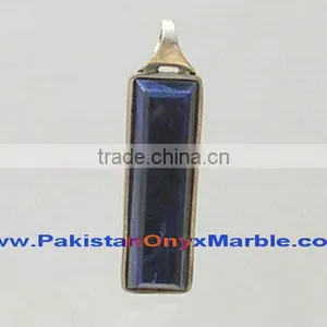 Pakistan Handemade STERLING SILVER PENDANTS LAPIS LAZULI JEWELRY thumbnail-1